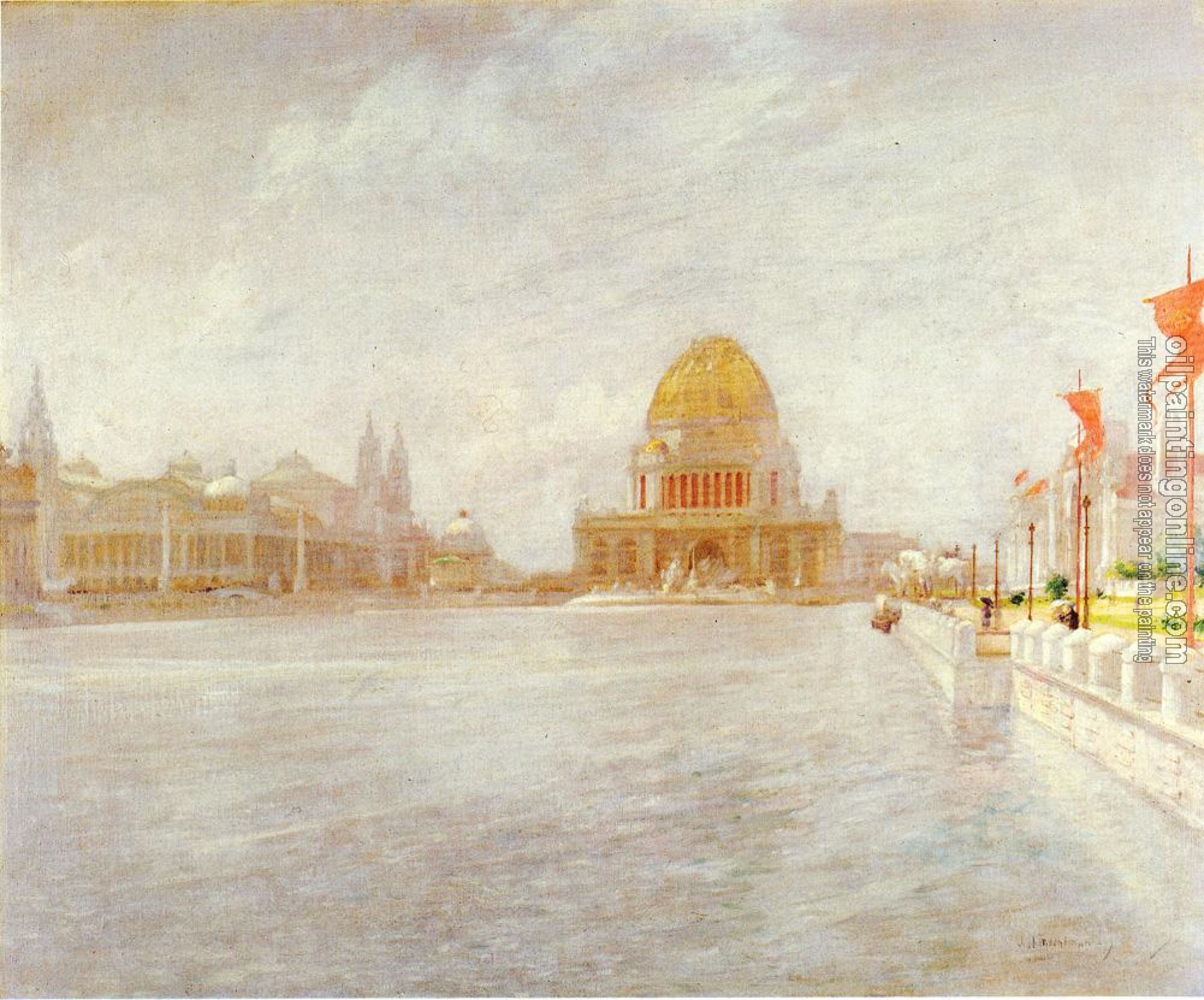 John Henry Twachtman - Court of Honor World's Columbian Exposition